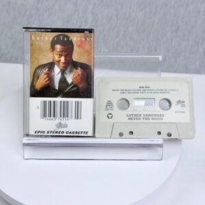 Luther Vandross Never Too Much Cassette Tape 1981 Epic ET 37451 R&B Soul